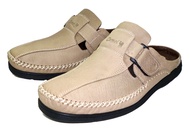 Camel รุ่น CM-109 รองเท้าผู้ชายหนังแท้ เปิดส้น พื้นยางกันลื่น
