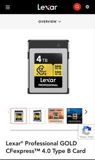 Lexar Professional GOLD CFexpress 4.0 Type B 4TB