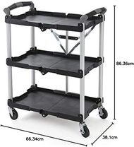 Olympia Tools Pack-N-Roll Folding Foldable Collapsible Service Cart Trolley Kart 50 Pound Load Capac