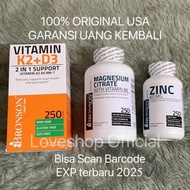 Paket Bronson Quatro formula vitamin k2 d3 magnesium complex zinc 100%