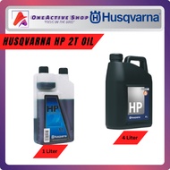 HUSQVARNA Authentic 2T / 2 Stroke Oil - 1 Liter & 4 Liter ( Minyak Petrol /Minyak 2-Stroke Engine ( 