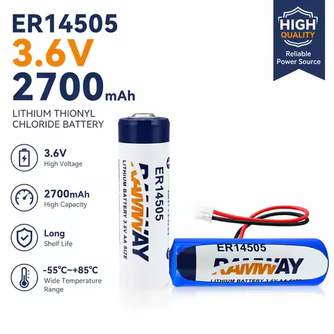 ER14505 3.6V 2700mAh Lithium Thionyl Chloride Battery For PLC Servo Absolute Value Encoder CNC Machi