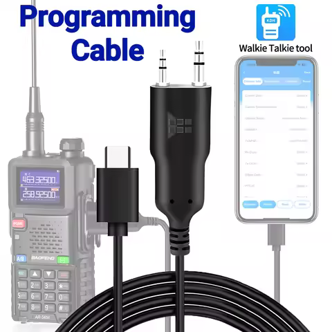 ABBREE Walkie Talkie Wireless Phone APP Programming Cable for Baofeng UV 5RH UV-5R Mini BF-888S UV-2