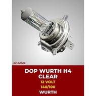 DOP WURTH H4 CLEAR -12 VOLT 140/ 100 WATT
