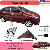 Perodua Bezza 2016-2023 Door Pillar Chrome Door Window Pillar Trim bezza Accessories