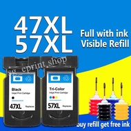 PG-47 CL-57 PG 47 CL 57 PG47XL CL57XL ink cartridge compatible for Canon E400 E460 E477 E480 E3170 E