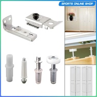 [Beauty] Bifold Door Hardware Set pivots and Guide Wheel Stainless Steel Door Repair Set