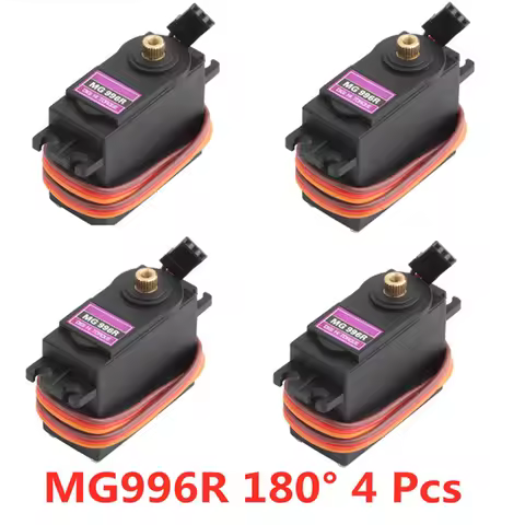 4pcs 13kg 15kg Metal Servos Digital MG995 MG996 MG996R Servo Metal Gear motor for Futaba JR Car RC H
