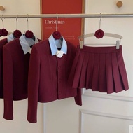 HYERI- Pressed Rabbit Fur Evening Set (Detachable Shirt Collar) / Sweatshirt + 100% QCCC Product