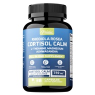 Cortisol Management Supplement with Magnesium Ashwagandha & Theanine - Supports Relaxation Cortisol 