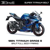 Drake Bolt Titanium Body Fairing ZX25RR ZX 25RR ZX25R ZX 25R Grade 5 Original