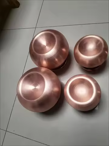 Big Size 10.3x12.5cm/13X16.5cm Copper Explosion proof Cupping,Heating fire Jars,Back arms knees Heal