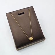 22k / 916 Gold Barrel Pendant with Chain by Best Gold Shop
