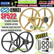 SP522 ENKEI Sport Rim Y15ZR Y125Z LC135 EX5 DREAM WAVE 100 W125 RS150 KRISS Dash Future Siap FREE Be