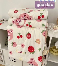 Chăn Hè Cotton Đũi Hàn Quốc Hàng Loại 1 ( 2m3x2m )Mềm Siêu Mát Lạnh Mùa Hè chăn hè chăn cotton chăn