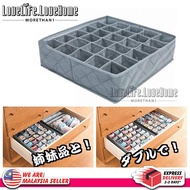 Storage Box Drawer Organizer Divider Panties Underwear Ties Bra Socks Tempat Simpanan Spenda Stokin 