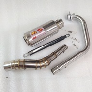Exhaust Redleo Red Leo Stainless R15 v2 V3 Y15ZR Fz150i Rs150 Raider 150 fi carb Gsx150 Brixton 125/