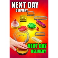 Perforated Round Tart Ring, Oval Tart Ring, Square Tart Ring, Tart RIng 7cm