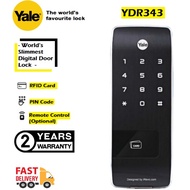 HIGH QUALITY Yale Digital Door Lock YDR343, Slim Design / Vertical Rim Lock / Smart Lock