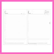 Notebook 2026 Schedule Book January 1, 2026, One Page B6 Variant Refill EDiT 26WDR-ETA-RFL