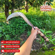 Arit pengaritan madura super tajam - Sabit rumput babat semak belukar - Sabit celurit per baja