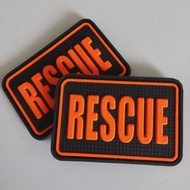 patch rubber RESCUE/BPBD/TIMSAR/BNPB/TAGANA/ tempelan emblem karet velcro