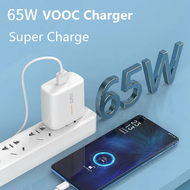 TC CHARGER FAST CHARGING Asli 65W Vooc untuk OPPO Reno 5 A 6 7 5G A74 Temukan X3 Pro X5 Lite Superda