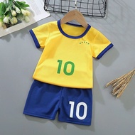 wholesale Kids Football Jersey Boy Soccer Jersey Set Polyester Soccer Breathable Football Uniform Fo
