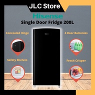 【Hisense】Single Door Fridge 200L Hisense Fridge - RR229D4ABM(refrigerator/peti ais 1 pintu/peti sejuk 1 pintu/冰箱/单门冰箱)