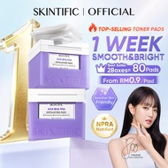 SKINTIFIC AHA BHA PHA Exfoliating Toner Pads 130ml for Pore Purifying| Skin Smooth | Brighten Skin |