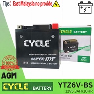 CYCLE YTZ6V-BS YTZ6 YTZ7S SUPER MF [AGM] BATTERY YTZ6 YTZ7 YTZ7V RS150 RSX150 NMAX NVX 155 BELANG FZ