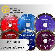 BOSUN HANDHELD DIAMOND WHEEL CUTTING DISC 4" F2ST/F4ST/F1GP/F4GP/F2AB/F3AB/ CONCRETE/CEMENT/GRANITE/