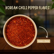 GOCHUGARU KOREAN RED CHILLI PEPPER FLAKES / KOREAN RED PEPPER CHILLI POWDER / KIMCHI POWDER - 100G |