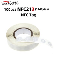 100pcs/Lot NFC Lable Tag Sticker 13.56MHz ISO14443A 213 Stickers Universal Lable Ntag213 RFID for al