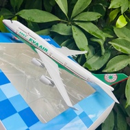 Boeing 747-400 Model Airplane Brand "EVA AIR" (Taiwan) High Quality Alloy Seamless Wheels (Fullbox)