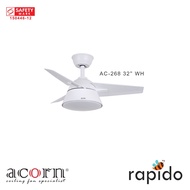 Acorn Rapido AC-268 | 32 Inch Ceiling Fan | 22W LED Tri-Color