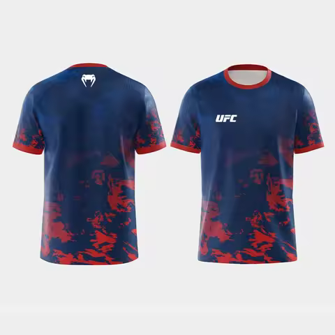 UFC Fighter T-shirt for Men 3D Print Short Sleeve O-neck Fitness Gym Workout Casual Top for Summer S