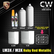 [ PORSCHE Cayenne Turbo Coupe EV Ruby Red Metallic LM3X / M3X ] Crystal 2K Paint CW DIY Aerosol Cat 