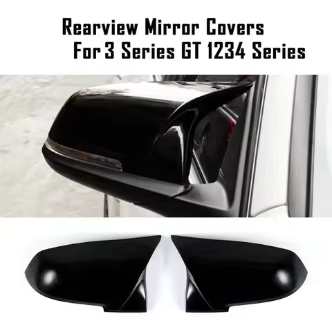 For BMW 1.2.3.4 series F20 F30 M model cow horn glossy black rearview mirror shell reverse mirror sh