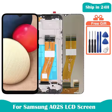 For Samsung A02s LCD Display with Frame for Samsung A025G A025U A025V A025A LCD Display Touch Digiti