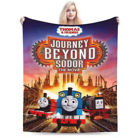 Funny Thomas and Friends Blankets Lightweight Thin Fleece Relax Throw Blanket Machine Washable