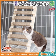 【Ready Stock】Cat Climbing Frame Step-On Step Ladder Cat Villa Solid Wood Sisal Ladder Platform Wall-
