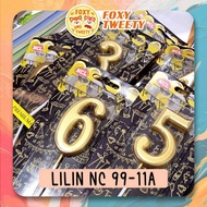 LILIN Gold Number Candle / Candle Number Decoration 0-9 - NC 99 11A