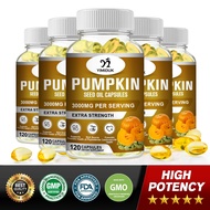 Pumpkin Seed Oil Capsules for Hair Growth Supports Urinary, Bladder & Prostate Health Promotes Cardi