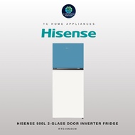HISENSE 500L 2-GLASS DOOR INVERTER FRIDGE (RT549N4AWU)