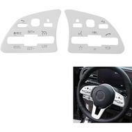 Compatible with Mercedes Benz Steering Wheel Button Cover Trim fit Mercedes Benz A B C E GLA GLB GLC
