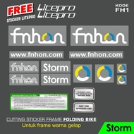 Fnhon Storm model folding bike frame Cutting sticker