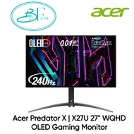 Acer Predator X | X27U 27" WQHD OLED Gaming Monitor with 240Hz Refresh Rate and 0.01ms Response Time