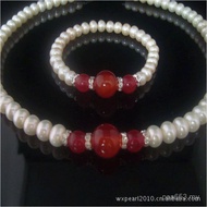 Sale A28-9MMAAHFY-988 Necklace Freshwater Near Round Wholesale Value Set Pearl M7E2