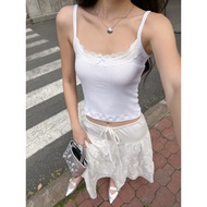 Mimi Top | Áo Hai Dây Cotton Phối Ren Đính Nơ Mềm Mại Quyến Rũ Thanh Lịch Pepper Clothing